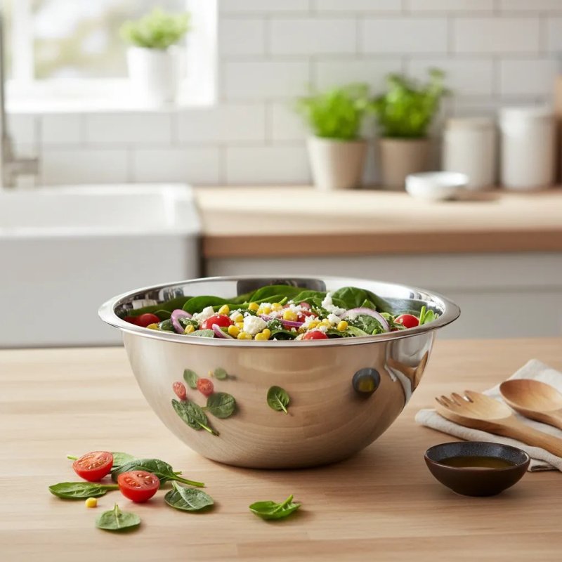 Bowls De Acero Inoxidable 24 Cm