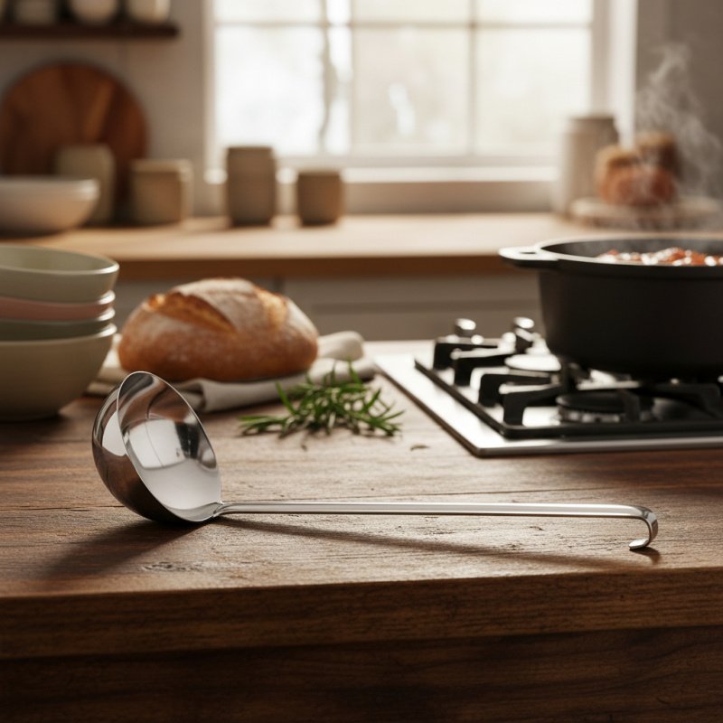 Cucharon Grande 51cm Tramontina Acero Inoxidable