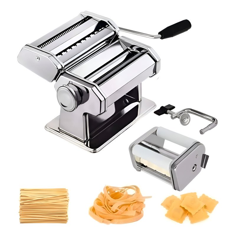 Maquina Para Hacer Tallarines Pastas Ravioles Y Estirar Masa Color Gris