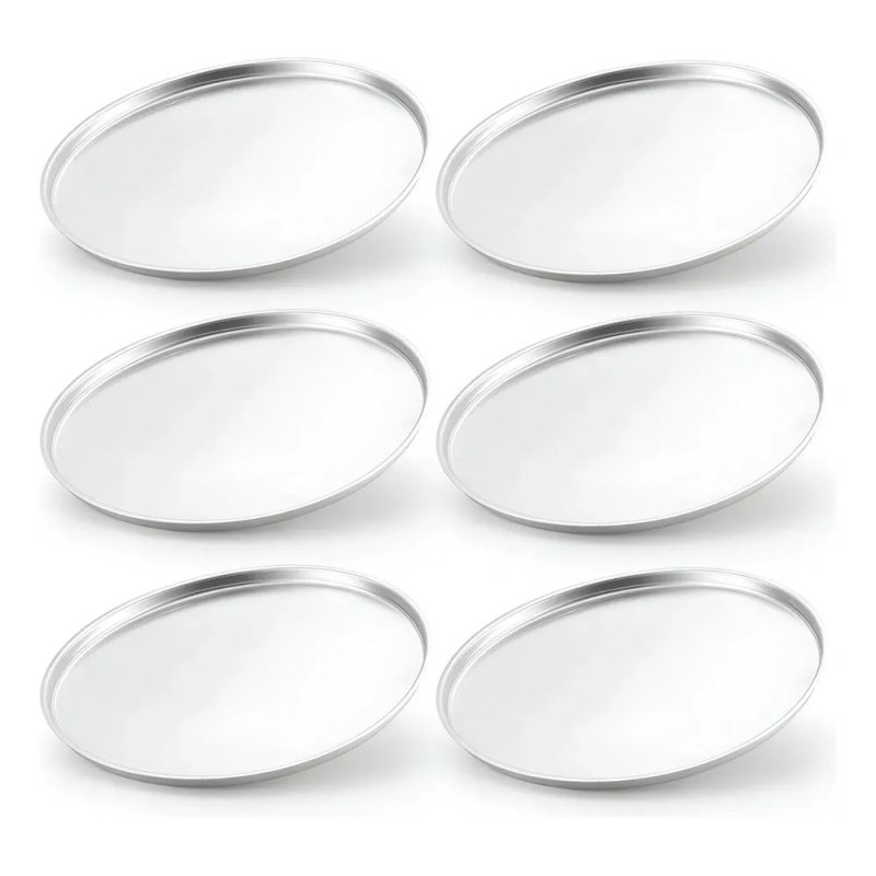 Pack De 6 Asaderas Para Pizza 35cm Aluminio Oliveira