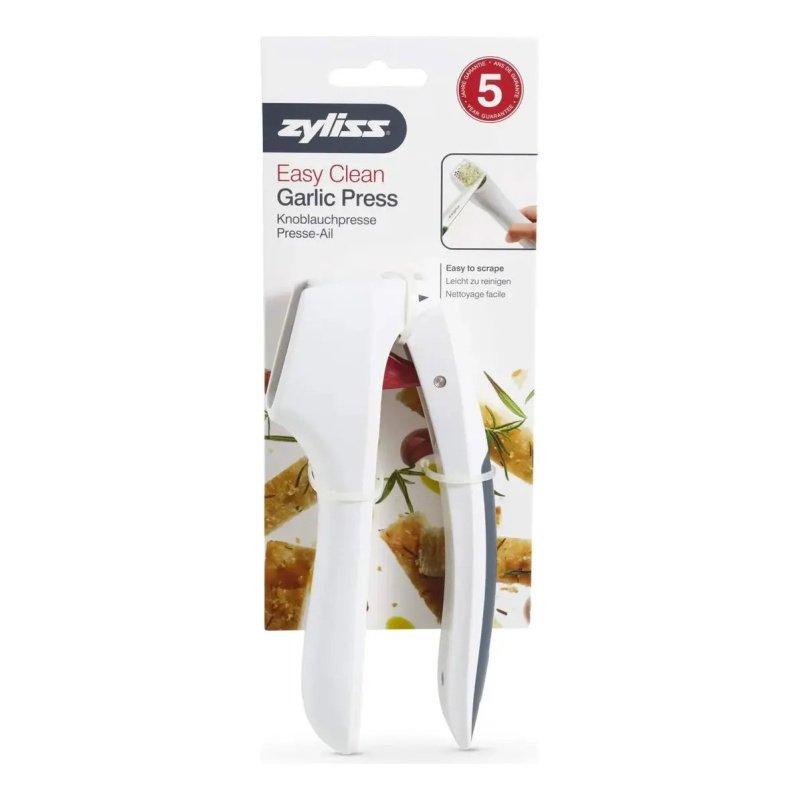 Exprimidor De Ajo Zyliss Easy Cleansing Con Color Blanco