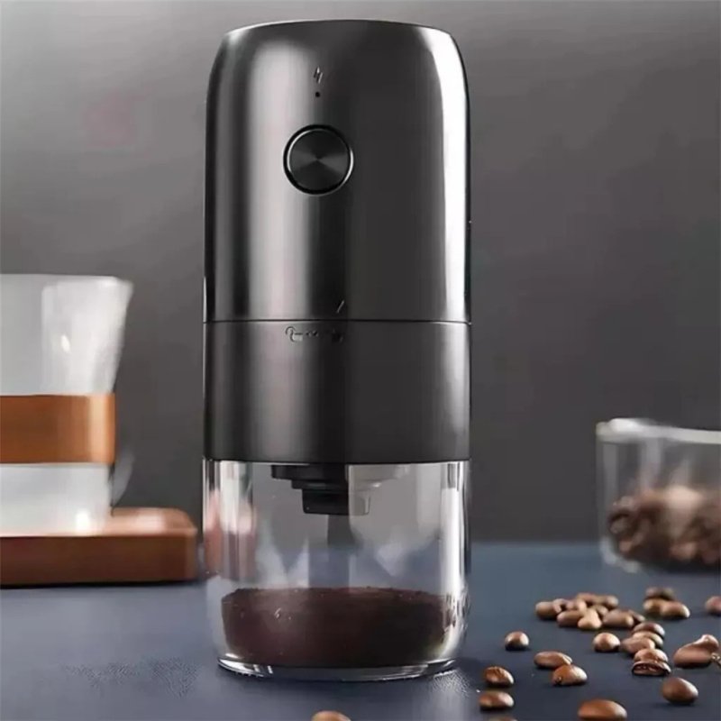 Molinillo Café Electrico Recargable Negro - 8x18,6cm