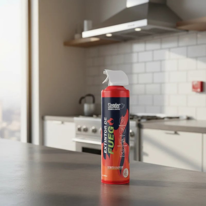 Extintor De Fuego 600ml Dist:3-4mt (hogar/auto) Slender