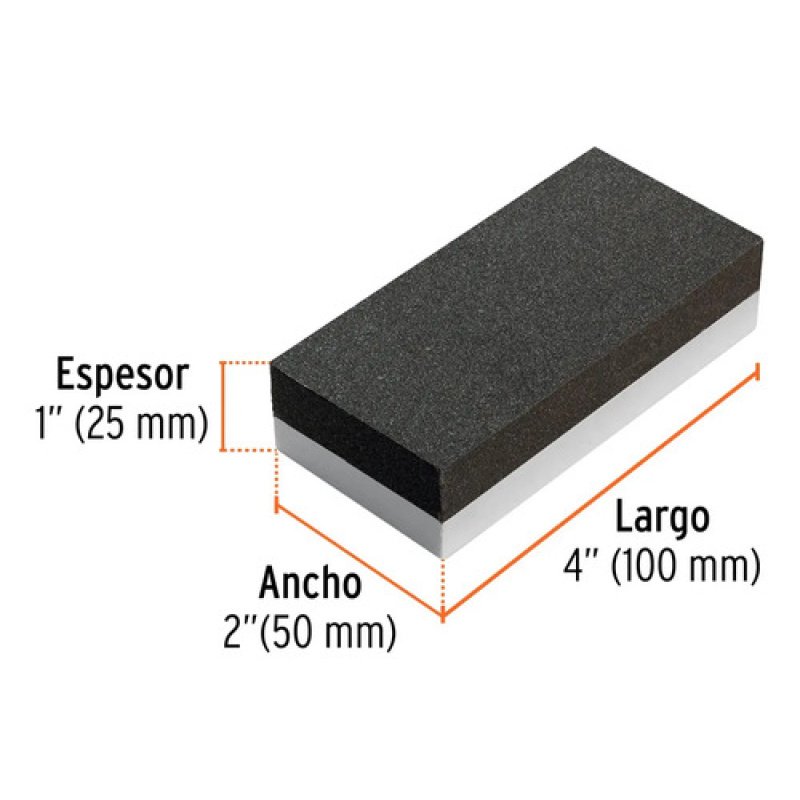 Piedra Para Afilar 10 Cm, Doble Grano 150 Y 240, Truper