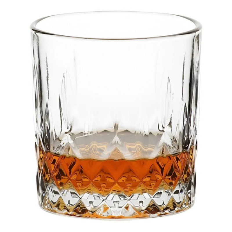 Vasos Whisky Vidrio 330ml Labrado Set 6 Unidades Lav Odin Lav