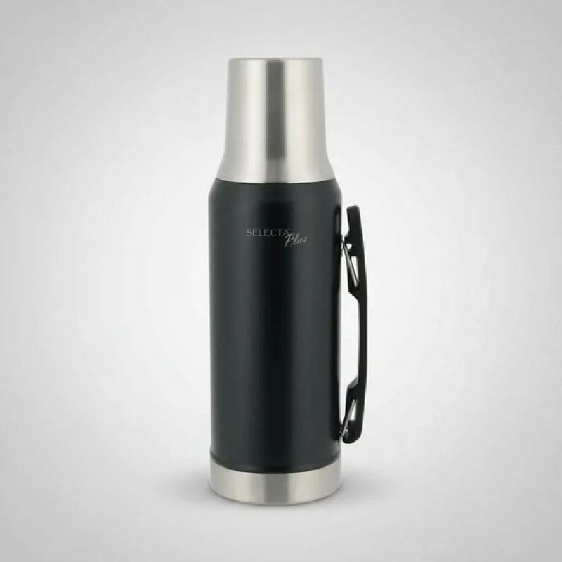 Termo 1.2l C/tapa Mate System Ac.inox Selecta Negro