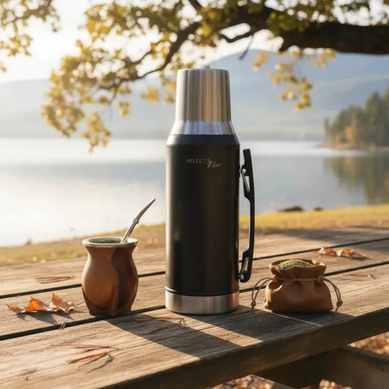 Termo 1.2l C/tapa Mate System Ac.inox Selecta