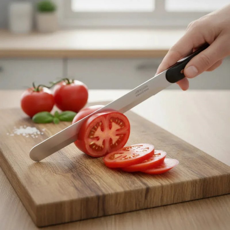 Cuchillo Tomatero Microdentado Arcos Serie Línea 15cm