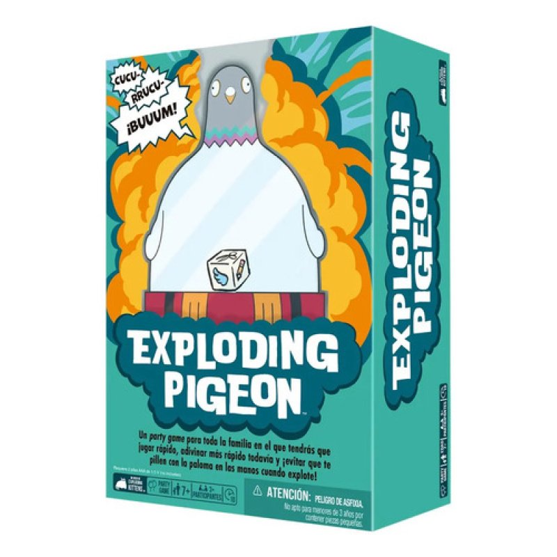 Juego de Mesa Exploding Pigeon de Exploding Kittens Edición Clásica en Español