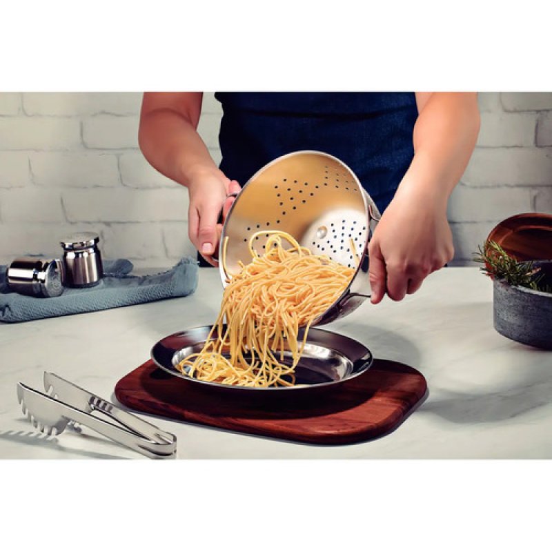 Colador De Pasta 20cm Tramontina Acero Inoxidable
