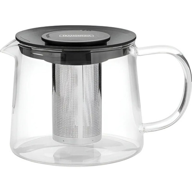 Tetera Vidrio Acero Inoxidable Infusor De 900 Ml Tramontina