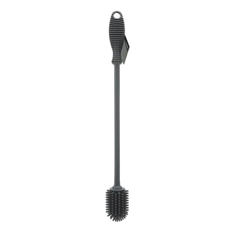 Cepillo Largo Alcance Limpia Botellas Color Gris