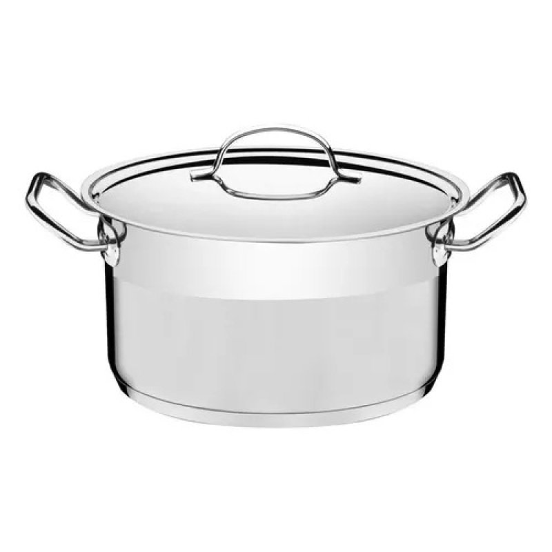 Cacerola Tramontina Profesional Acero Inox 28 Cm 8.3l