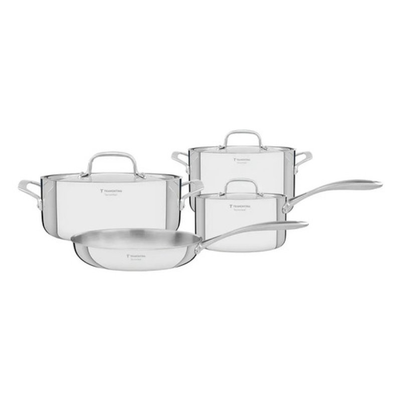 Juego De Bateria Tramontina Chrono Triple De Acero Inox 4pz