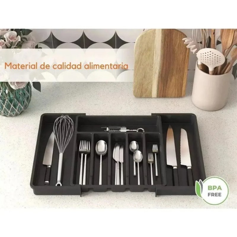 Organizador De Cubiertos Extensible Cilantrobazar