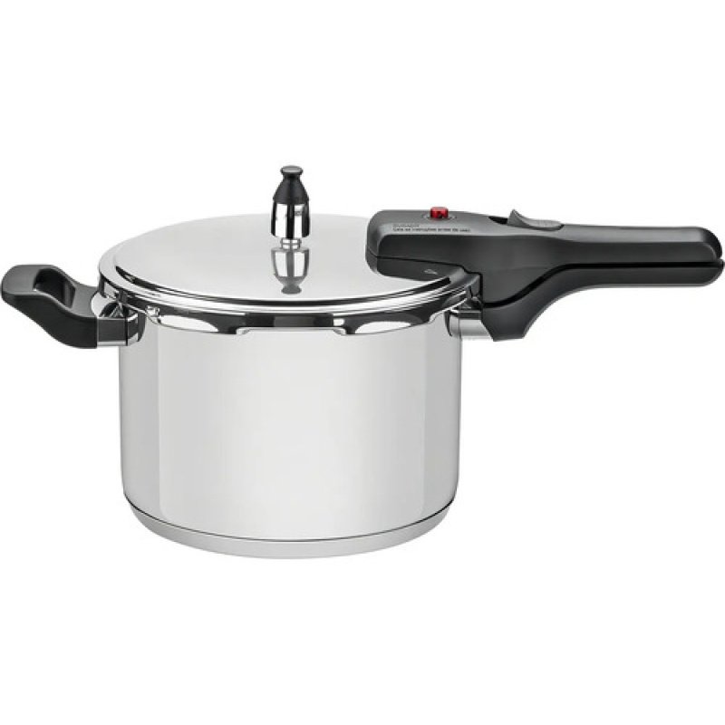Olla A Presión Tramontina Brava Acero Inoxidable 4,5l - Plateado