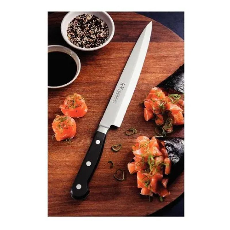 Cuchillo Tramontina Yanagiba Sushi Gold 9 De Acero Inox - Inox