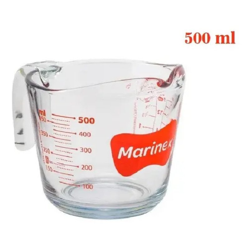 Jarra Medidora De Vidrio Marinex 500 Ml Transparente