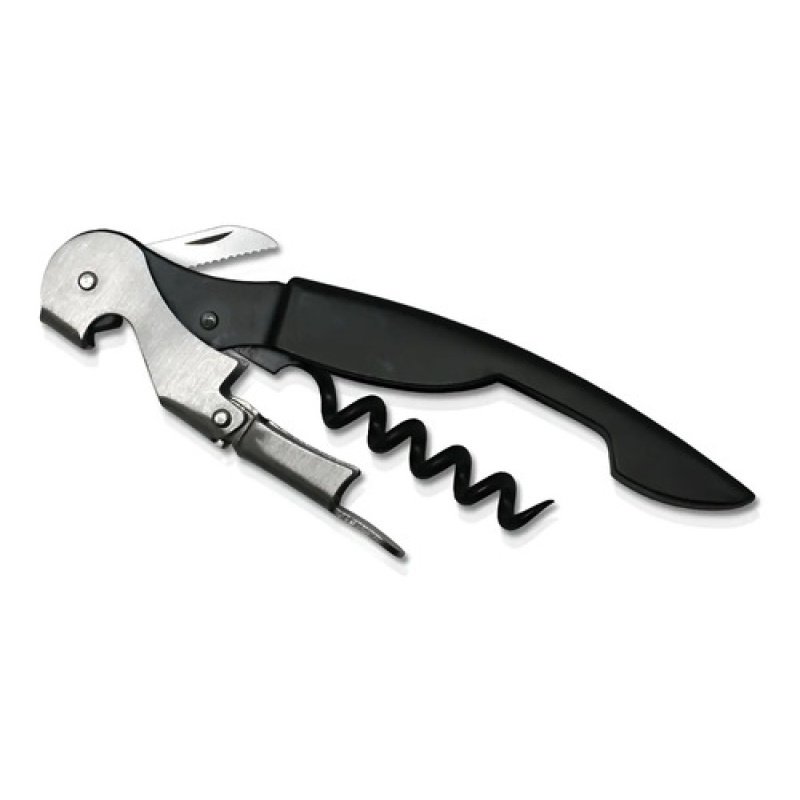 Sacacorchos Dos Tiempos Vin Bouquet Fid007 Negro Abs Acero Inoxidable