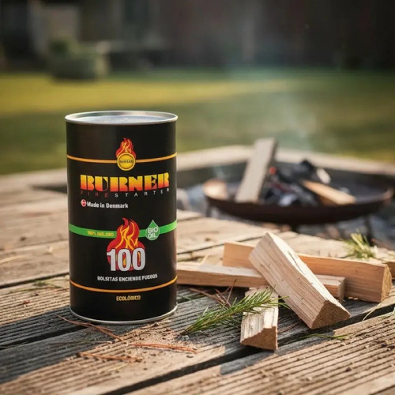 Iniciadores de Fuego Ecológicos Burner Bolsitas Barbacoa 100 pzs