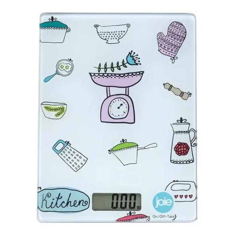 Balanza De Cocina Digital Joie Con Diseños Hts Blanco 5 Kg