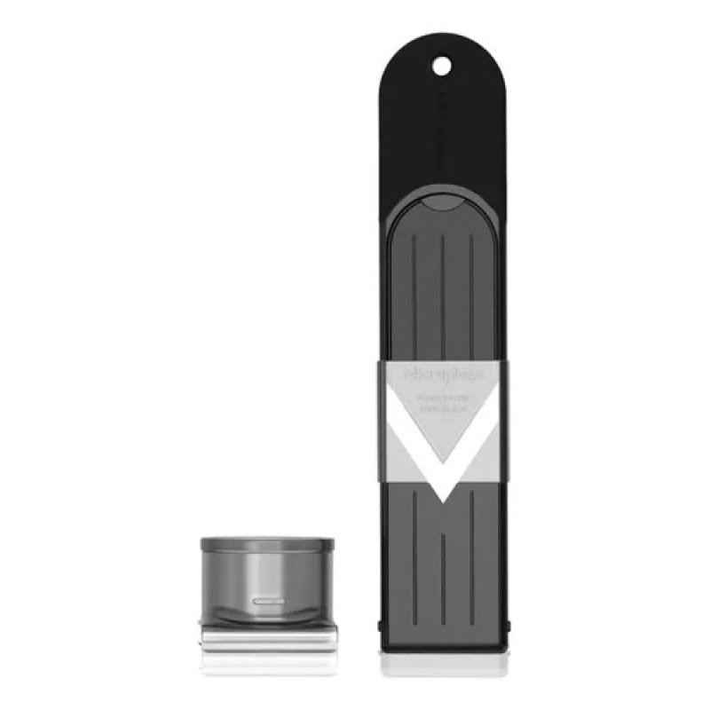Mandolina Ajustable Microplane Acero Inoxidable Negro Gris Apta Lavavajillas