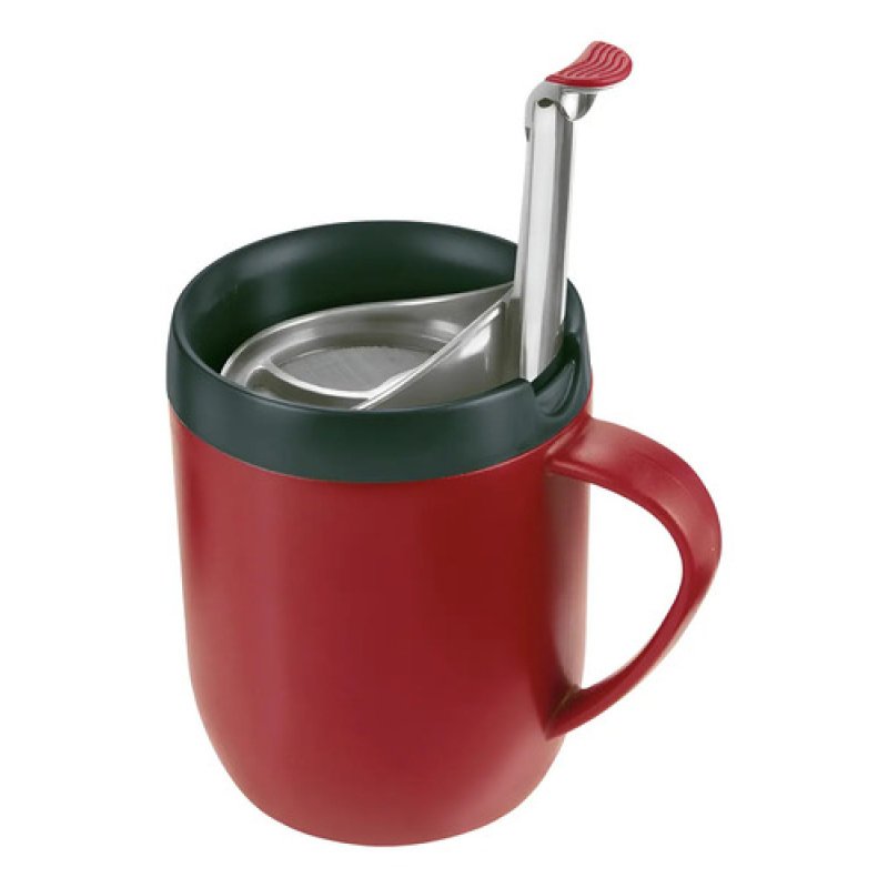 Travel Mug Acero Doble Pared Zyliss Rojo Apto Lavavajillas Y Microondas