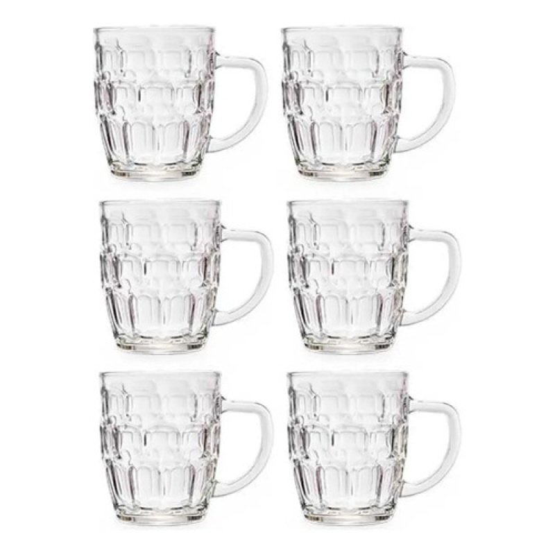 Set De 6 Jarras De Cerveza 520ml Vivalto