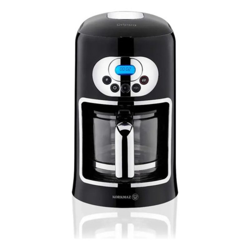 Cafetera De Filtro Korkmaz Drippa A866 1.25l 10 Tazas Negro Lcd