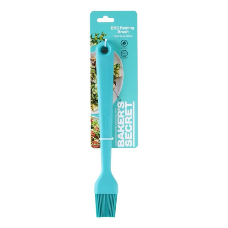 Pincel De Cocina Silicona 33cm Celeste Resistente Al Calor Bakers Secrets