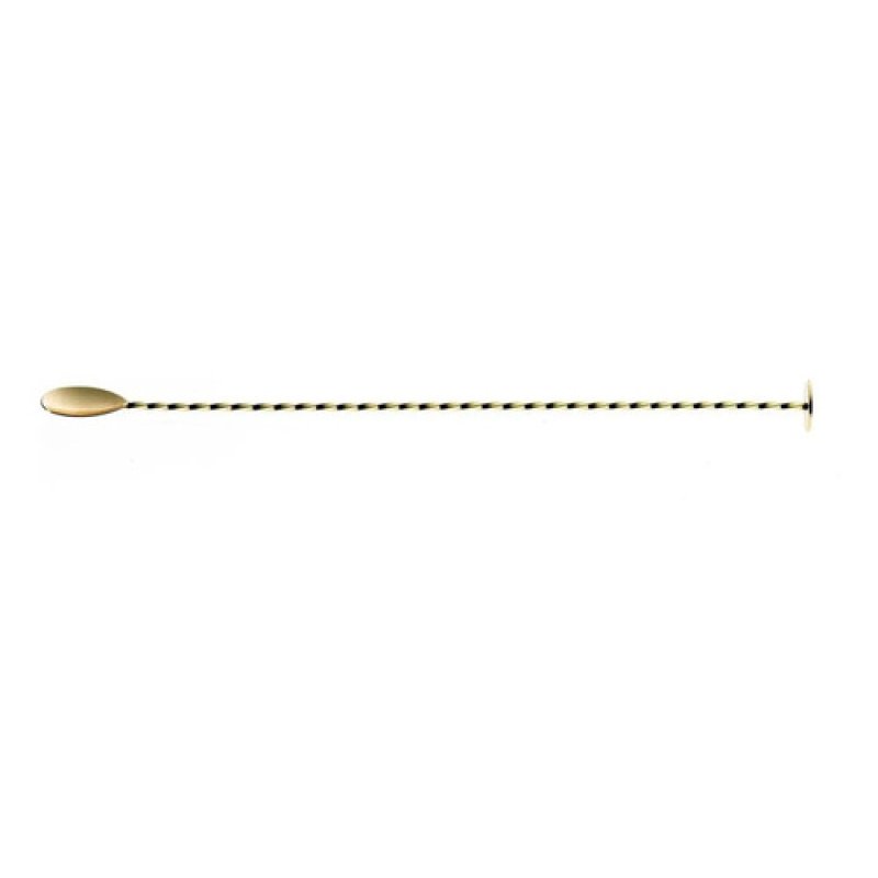 Cuchara De Coctelería Cilantrobazar De Acero Inoxidable Dorada, 28 Cm Bordó