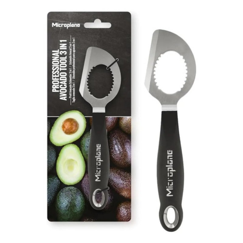 Corta Descaroza Palta Profesional Microplane Avocado Tool Color Negro