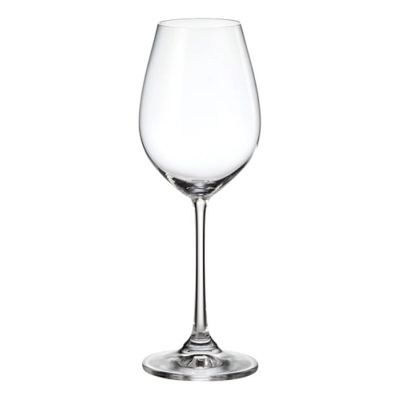 Copa Vino Cristal Bohemia Sarah Titanium 400ml Set X6 Color Transparente