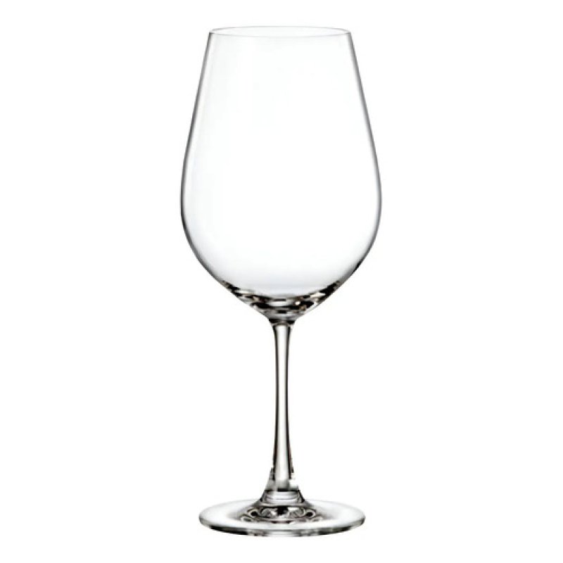 Copón Vino Cristal Bohemia Sarah 690ml Set X6 Transparente