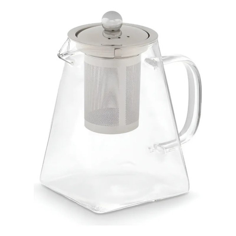 Tetera De Vidrio Con Infusor Para Té E Infusiones Vivalto 800ml