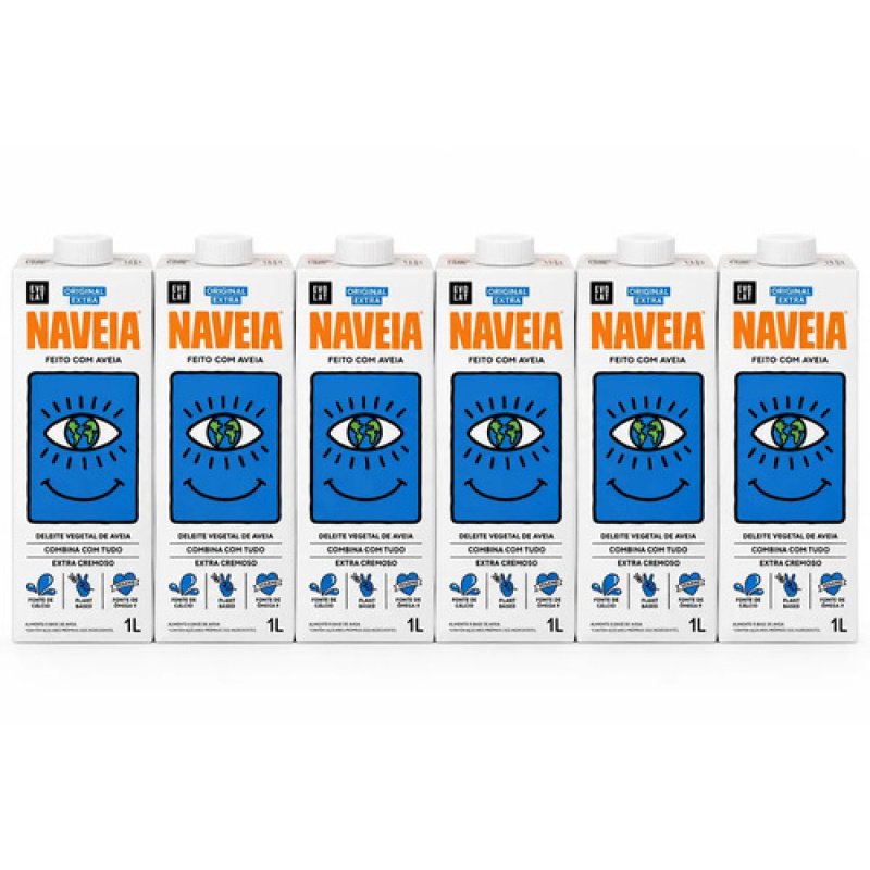 Naveia Leche De Avena Original Extra Fibra 1l X 6 Unidades